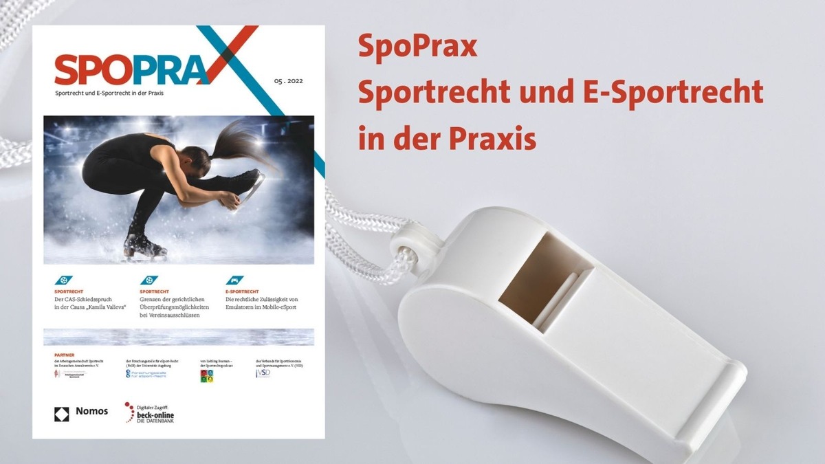 „SpoPrax – Sportrecht Und E-Sportrecht In Der Praxis“ Ab Mai 2022 Bei ...